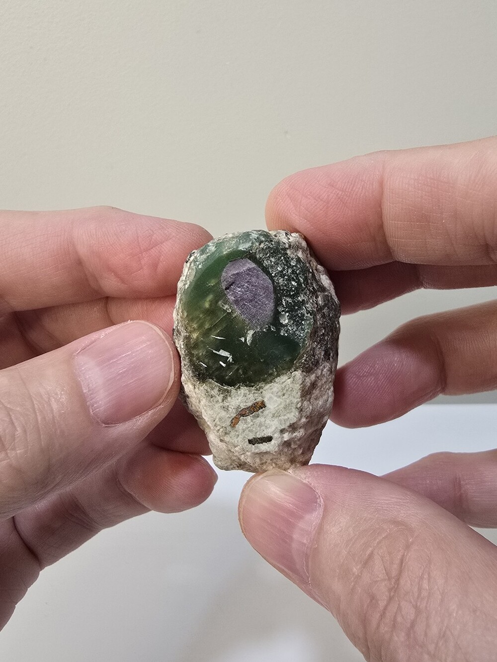 Ruby in Fuchsite Rough Crystal Cluster Specimen #A